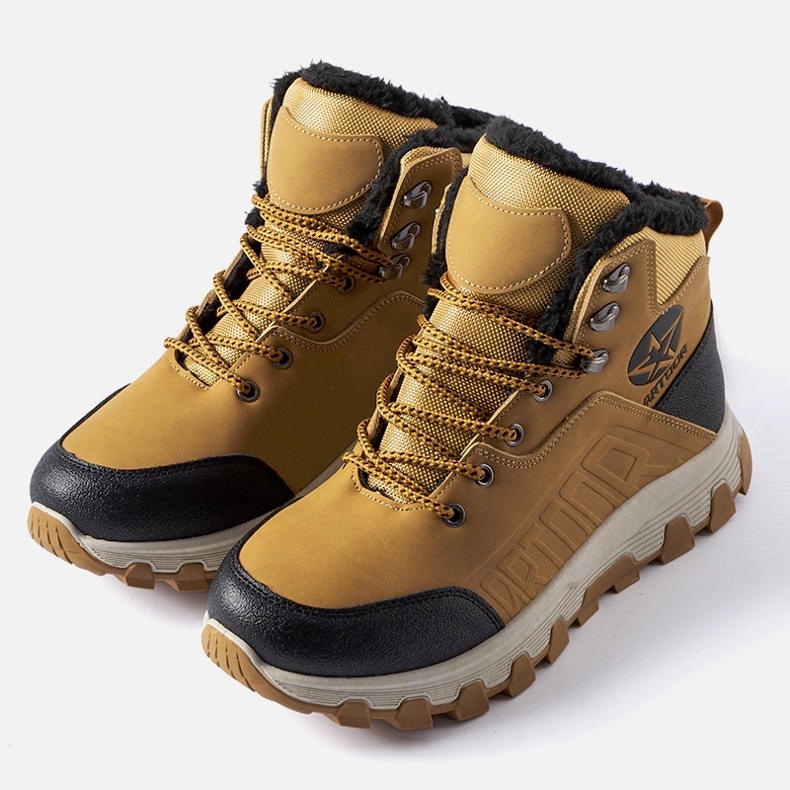 Scarpe da trekking da uomo marroni isolate di Nurra marrone 1