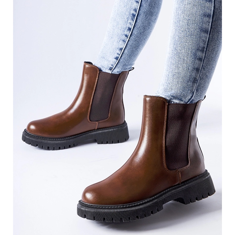 Stivaletti slip-on classici isolanti marroni di Noas marrone 1