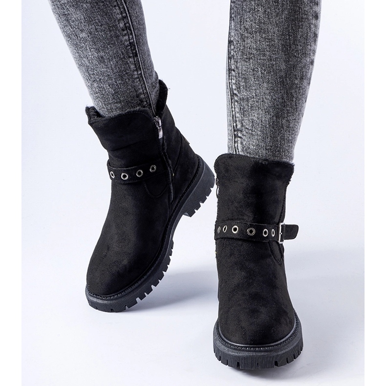 Stivaletti Gibsonia isolati neri nero 1