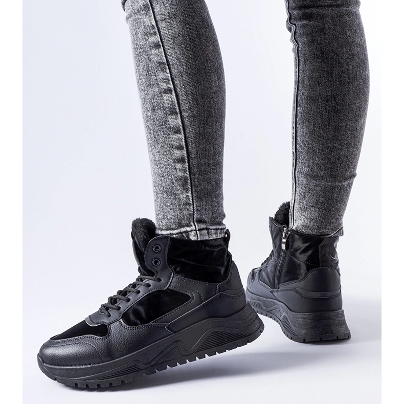 Sneakers alte Malles nere isolanti nero 1