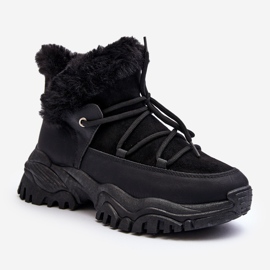 Stivali Trapper Da Donna Con Pelliccia Nero Cresandi 1