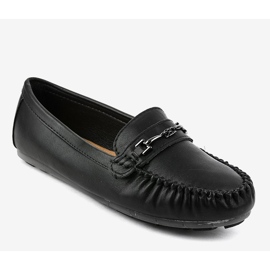 Mocassino ballerina in ecopelle nera FM3102A nero 1