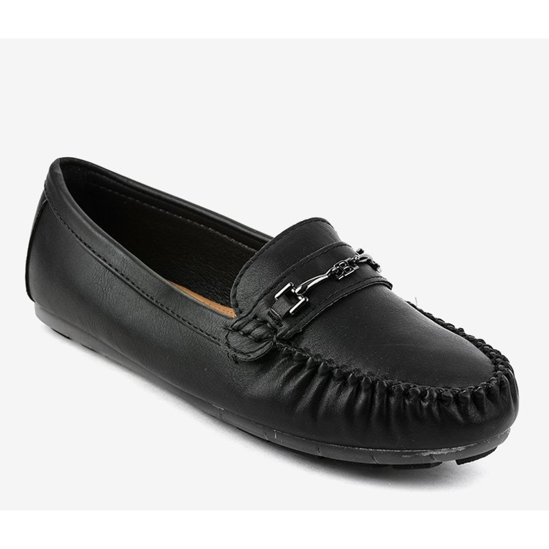 Mocassino ballerina in ecopelle nera FM3102A nero 1