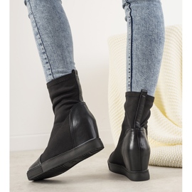 Sneakers nere con zeppa elasticizzata Partida nero 1