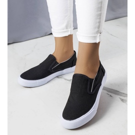 BM Sneaker senza lacci in tessuto di colore nero di Candace 1
