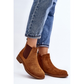 Stivaletti Chelsea bassi da donna Camel Sawarra marrone 2