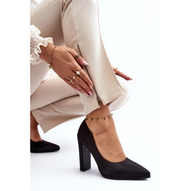 Décolleté Piatti nere con tacco alto nero 1