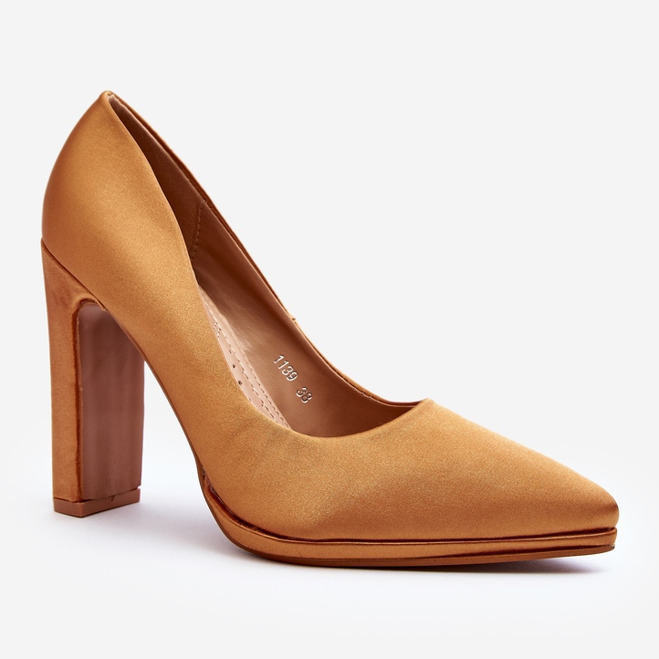 Scarpe con 2025 tacco alto marroni