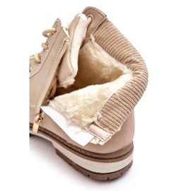 News Stivali isolanti in pelle da donna Beige Bimena 1