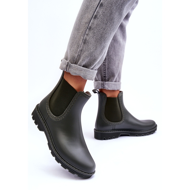Slip femminile -Galoschi opachi -grigi verde 1