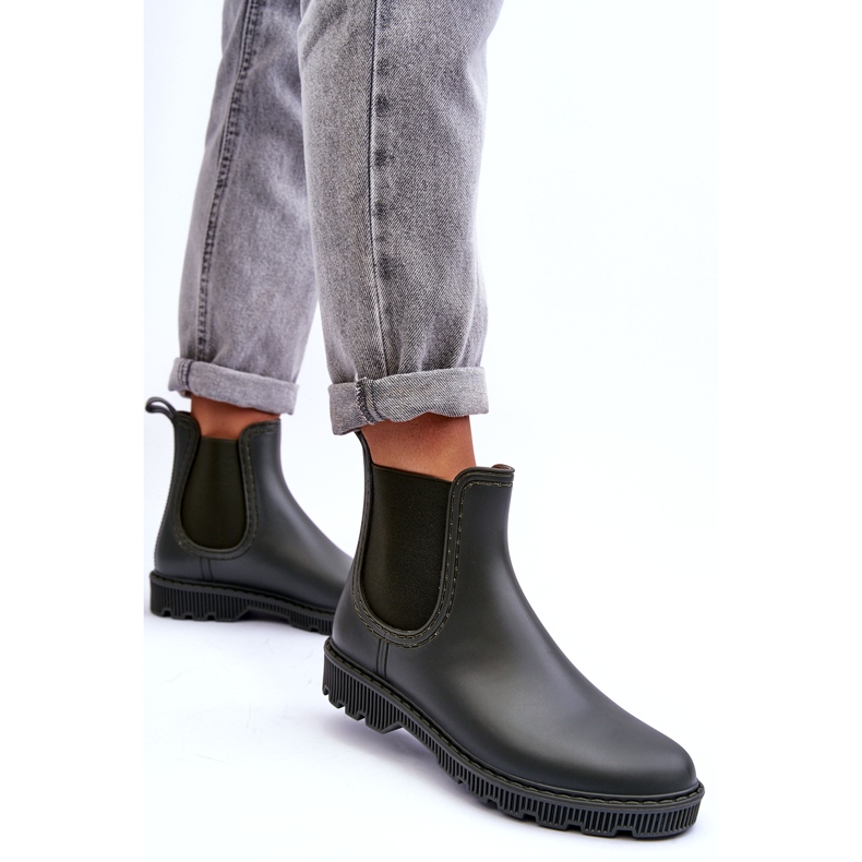 Slip femminile -Galoschi opachi -grigi verde 2