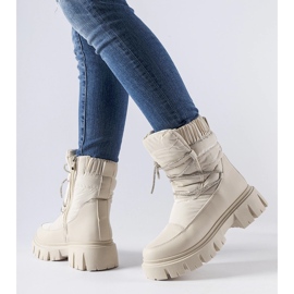 Doposci beige con strass Pettenasco 1