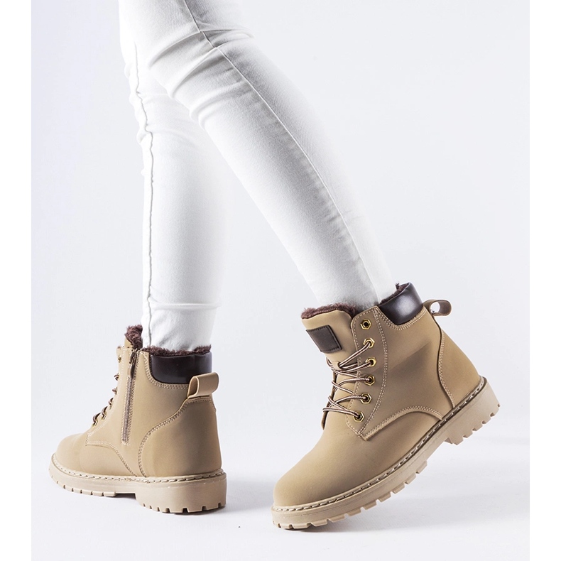 Operai classici Leonardo coibentati beige 1