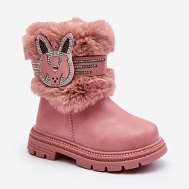 Stivali da neve per bambini Rosa Lunami con pelliccia 1