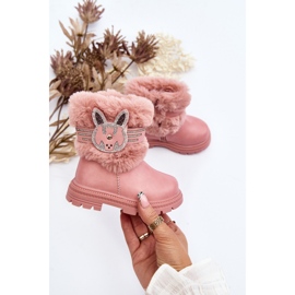 Stivali da neve per bambini Rosa Lunami con pelliccia 2