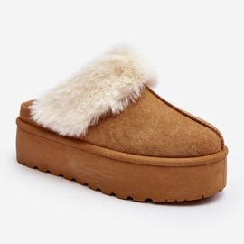 Stivali da neve da donna Camel Starlyn con suola spessa marrone 1