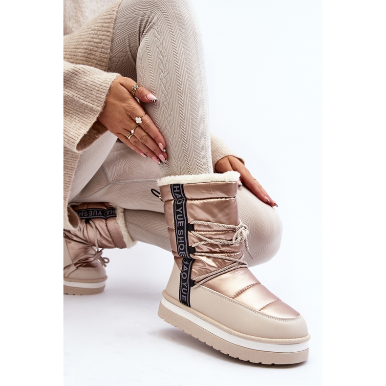 Doposci Da Donna Con Allacciatura Beige Lilara 1