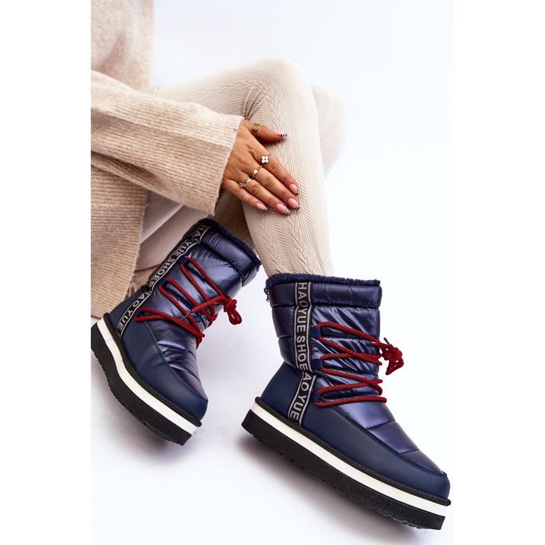 Doposci Da Donna Con Lacci Blu Navy Lilara 2