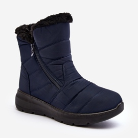 Doposci Da Donna Con Cerniera Con Pelliccia, Blu Navy Zeuna 1