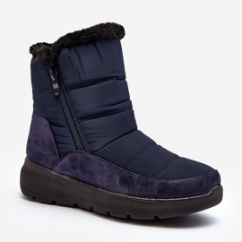 Doposci Da Donna Con Pelliccia, Primose Blu Navy 1