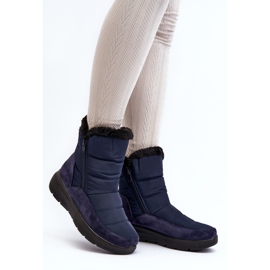 Doposci Da Donna Con Pelliccia, Primose Blu Navy 2