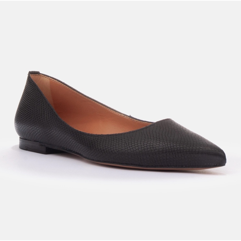 Marco Shoes Ballerine in morbida pelle nero 1