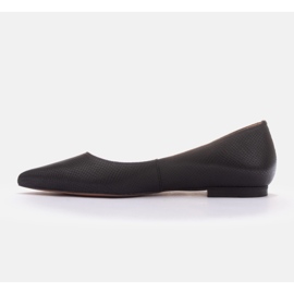 Marco Shoes Ballerine in morbida pelle nero 2