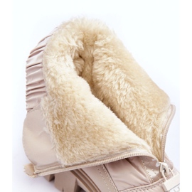 NEWS Stivali da neve alti isolanti da donna Beige Freoc 5