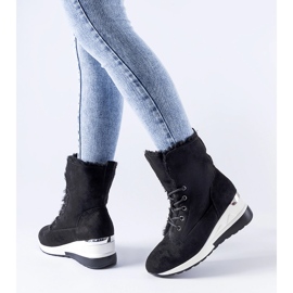 Scarpe da ginnastica con zeppa Wesley nere isolate nero 1