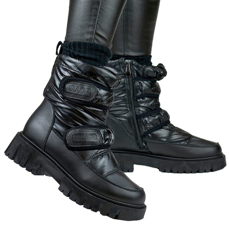 Caldi doposci da donna Laila con velcro nero 1