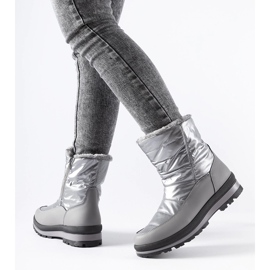 Stivali da neve foderati in pelliccia argento Tylertown d'argento 1