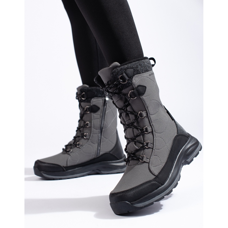 Scarpe da trekking stringate da donna DK waterproof grigio 1