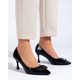 Décolleté Vinceza da donna con decoro nero 2