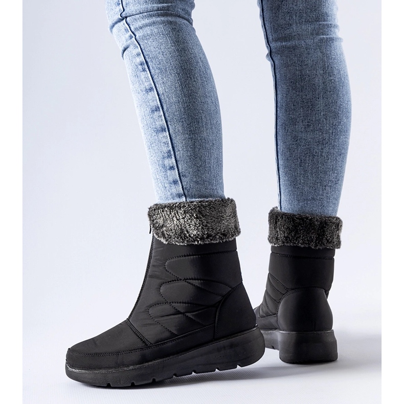 Doposci Brownton neri con zeppa bassa nero 1