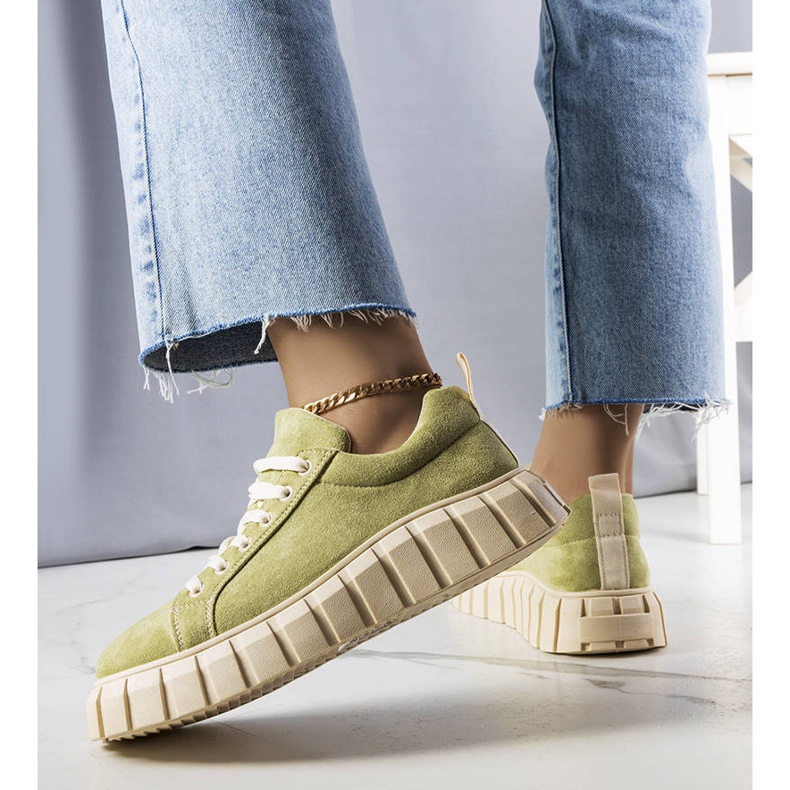 BM Sneakers verdi sulla piattaforma Pamela verde 1