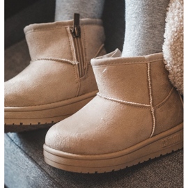 Stivali da neve slip-on isolati per bambini Beige Big Star MM374098 1