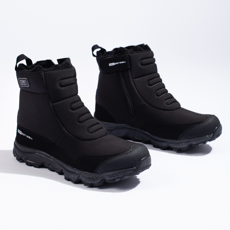 Scarpe da trekking da uomo con cerniera DK nero 1