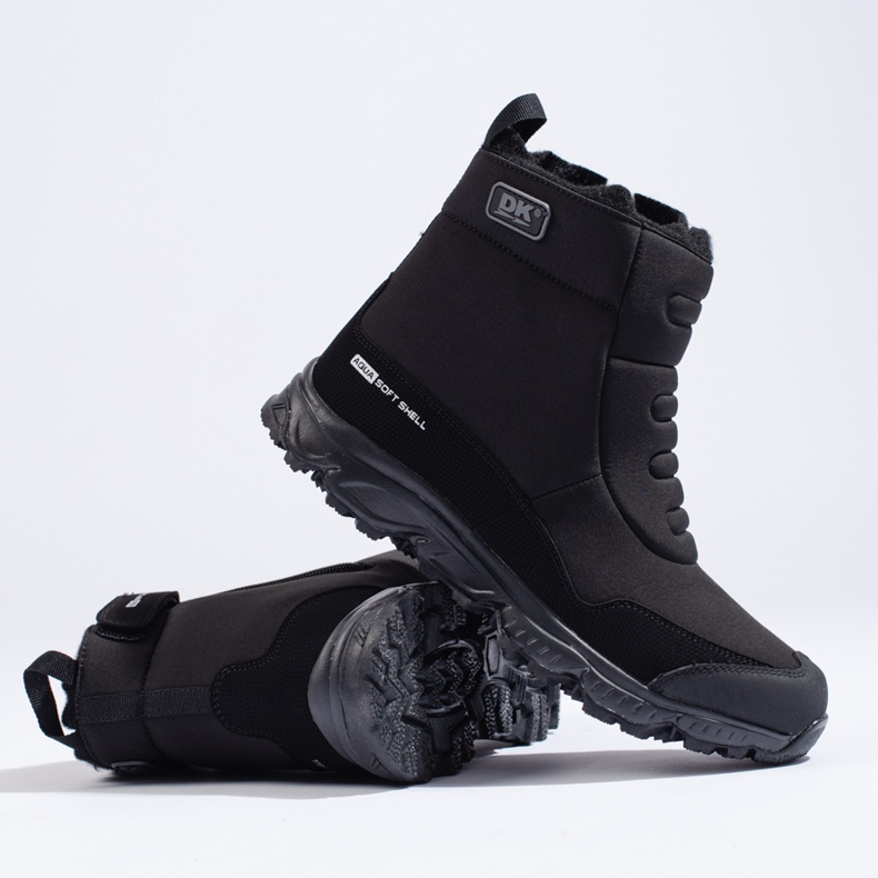 Scarpe da trekking da uomo con cerniera DK nero 2