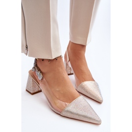 Décolleté eleganti a punta D&amp;A MR91292-1 Oro d'oro 1