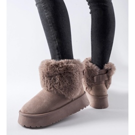 Doposci viola decorati con pelliccia Adelfia 1