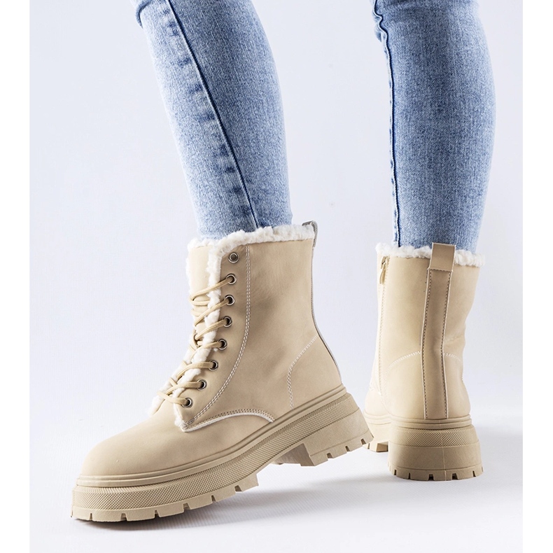 Stivali isolanti beige di Tadasuni 1