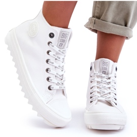 Sneakers da donna Big Star High Warm White GG274108 bianca 4