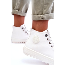 Sneakers da donna Big Star High Warm White GG274108 bianco 1