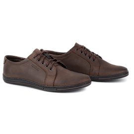 Polbut Scarpe da uomo in pelle 320 testa di moro marrone 2