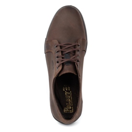 Polbut Scarpe da uomo in pelle 320 testa di moro marrone 4