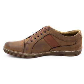 Antex Scarpe casual da uomo in pelle 238GT marrone 2