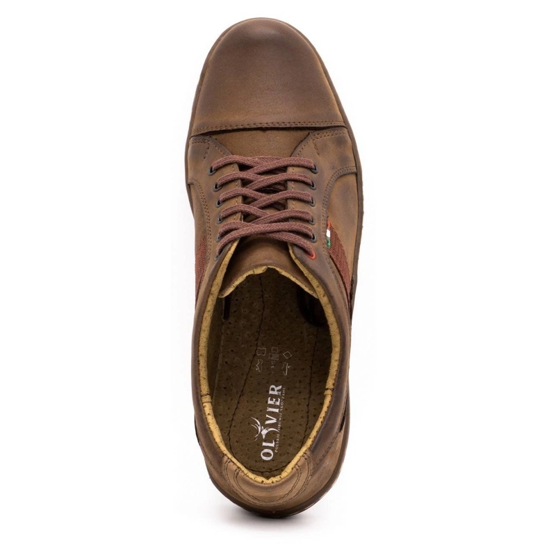 Antex Scarpe casual da uomo in pelle 238GT marrone 3