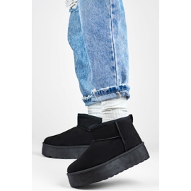 Doposci neri con suola spessa nero 2