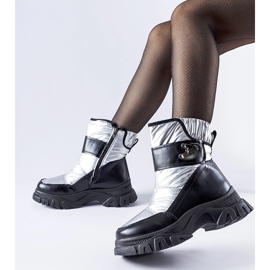 Doposci Carta isolanti neri e argento d'argento 1