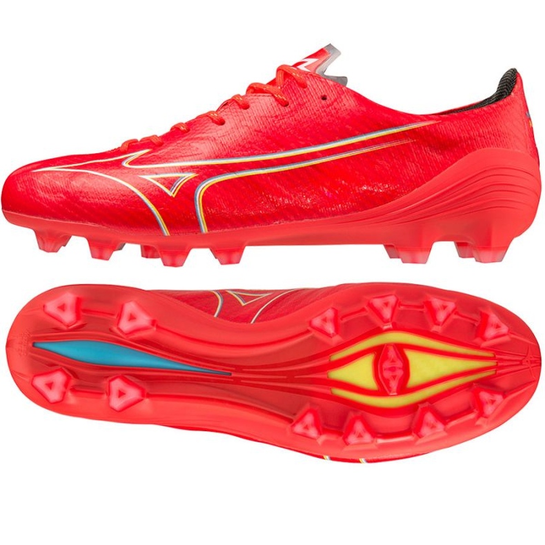 Scarpe Mizuno Morelia Alpha Elite Md M P1GA236264 rosso 1